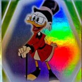 Topps Disney 2026: Neon - Scrooge McDuck #151 Rainbow Foilboard