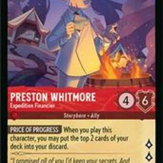 Disney Lorcana: Wilds Unknown COMMON FOIL Preston Whitmore - Expedition Financier #110/204