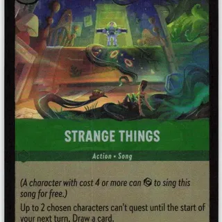 Disney Lorcana: Wilds Unknown UNCOMMON FOIL Strange Things #95/204
