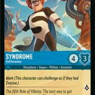 Disney Lorcana: Wilds Unknown COMMON FOIL Syndrome - Evil Inventor #143/204