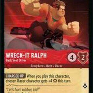 Disney Lorcana: Reign Of Jafar RARE FOIL Wreck It Ralph - Back Seat Driver #135/204