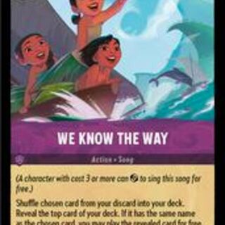 Disney Lorcana: Shimmering Skies RARE We Know The Way #61/204