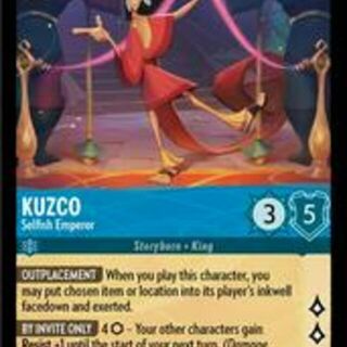 Disney Lorcana: Shimmering Skies SUPER RARE Kuzco - Selfish Emperor #149/204