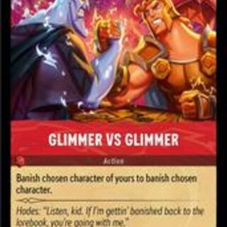 Disney Lorcana: Shimmering Skies UNCOMMON FOIL Glimmer VS Glimmer #130/204