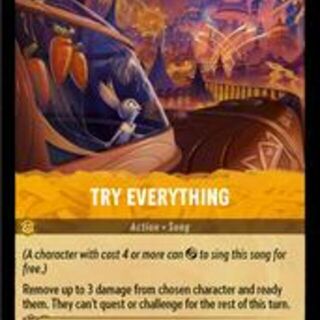 Disney Lorcana: Shimmering Skies UNCOMMON FOIL Try Everything #25/204