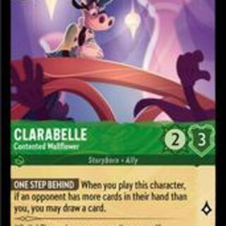 Disney Lorcana: Shimmering Skies UNCOMMON FOIL Clarabelle - Contented Wallflower #90/204