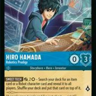Disney Lorcana: Azurite Sea UNCOMMON FOIL Hiro Hamada - Robotics Prodigy #145/204