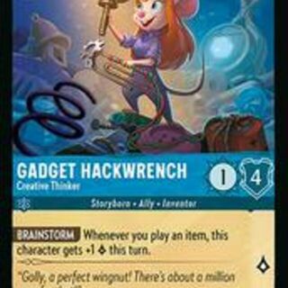 Disney Lorcana: Azurite Sea COMMON FOIL Gadget Hackwrench - Creative Thinker #139/204