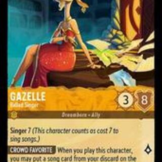 Disney Lorcana: Whispers In The Well RARE Gazelle - Ballad Singer #25/204