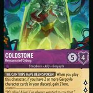 Disney Lorcana: Whispers In The Well RARE Coldstone - Reincarnated Cyborg #51/204