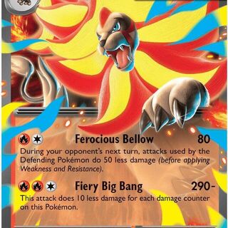 Pokemon TCG: Mega Pyroar ex #15 Pokemon Chaos Rising
