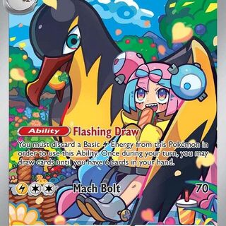 Pokemon TCG: Iono's Kilowattrel #163 Pokemon Journey Together