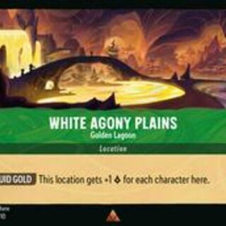 Disney Lorcana: Whispers In The Well RARE White Agony Plains - Golden Lagoon #102/204