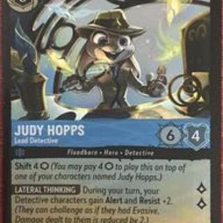 Disney Lorcana: Whispers In The Well RARE FOIL Judy Hopps - Lead Detective #150/204