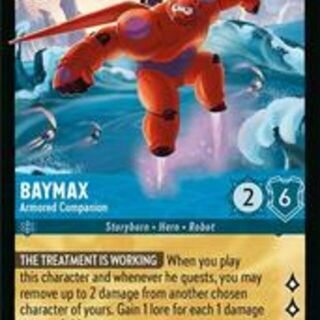 Disney Lorcana: Azurite Sea LEGENDARY FOIL Baymax - Armored Companion #157/204
