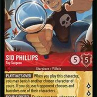 Disney Lorcana: Wilds Unknown LEGENDARY FOIL Sid Phillips - Toy Surgeon #126/204