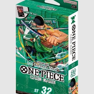 One Piece Card Game: Starter Deck Green Roronoa Zoro- [ST-32]