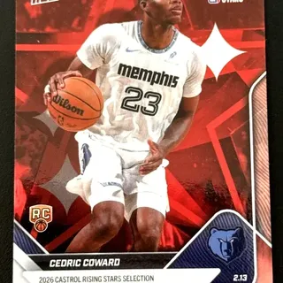 Cedric Coward #9 2026 NBA Topps Now Rising Stars