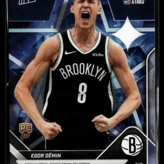 Egor Dёmin #18 2026 NBA Topps Now Rising Stars