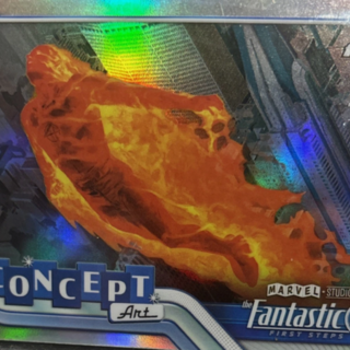 Topps Marvel 2026 Finest Fantastic Four: Concept Art - Human Torch #CA-03