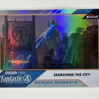 Topps Marvel 2026 Finest Fantastic Four: Screen Moments - Searching The City #SM-15