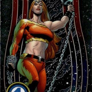 Topps Marvel 2026: Finest Fantastic Four - Thundra #45