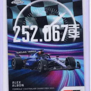 Alex Albon #TS-9 2025 Topps Chrome Formula 1 Top Speed