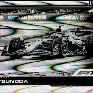 Yuki Tsunoda [Black White RayWave Refractor] #74 2025 Topps Chrome Formula 1