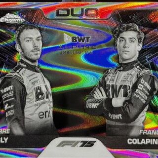 Pierre Gasly / Franco Colapinto [Black White RayWave Refractor] #171 2025 Topps Chrome Formula 1