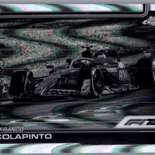 Franco Colapinto [Black White RayWave Refractor] #87 2025 Topps Chrome Formula 1