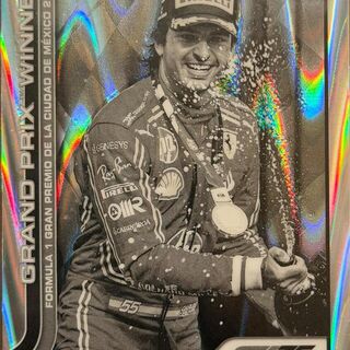 Carlos Sainz [Black White RayWave Refractor] #112 2025 Topps Chrome Formula 1