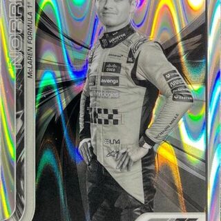 Lando Norris [Black White RayWave Refractor] #5 2025 Topps Chrome Formula 1