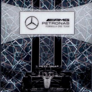 Mercedes-AMG PETRONAS [Black White Lazer Refractor] #177 2025 Topps Chrome Formula 1