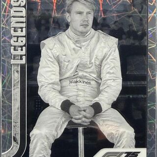 Mika Hakkinen [Black White Lazer Refractor] #159 2025 Topps Chrome Formula 1
