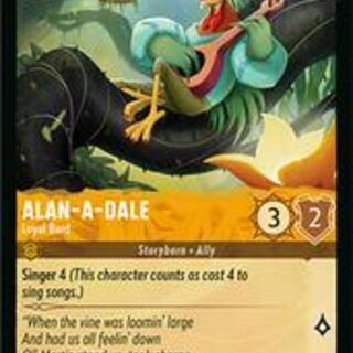 Disney Lorcana: Wilds Unknown COMMON Alan A Dale - Loyal Bard #7/204