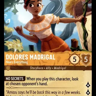 Disney Lorcana: Wilds Unknown COMMON Dolores Madrigal - Hears Everything #9/204