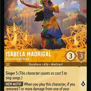Disney Lorcana: Wilds Unknown UNCOMMON Isabela Madrigal - Such A Lovely Voice #16/204