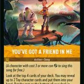 Disney Lorcana: Wilds Unknown SUPER RARE FOIL You've Got A Friend In Me #30/204