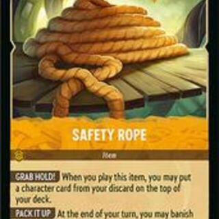 Disney Lorcana: Wilds Unknown UNCOMMON Safety Rope #33/204