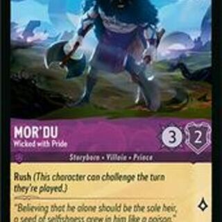 Disney Lorcana: Wilds Unknown COMMON Mor'du - Wicked With Pride #35/204