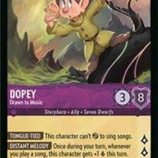 Disney Lorcana: Wilds Unknown UNCOMMON Dopey - Drawn To Music #38/204