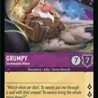 Disney Lorcana: Wilds Unknown COMMON Grumpy - Soreheaded Miner #41/204