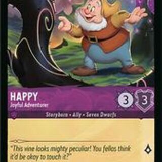 Disney Lorcana: Wilds Unknown COMMON Happy - Joyful Adventurer #43/204