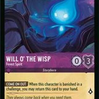 Disney Lorcana: Wilds Unknown COMMON Will O' The Wisp - Forest Spirit #47/204