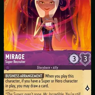 Disney Lorcana: Wilds Unknown COMMON Mirage - Super Recruiter #53/204
