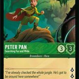 Disney Lorcana: Wilds Unknown UNCOMMON Peter Pan - Searching Far And Wide #81/204