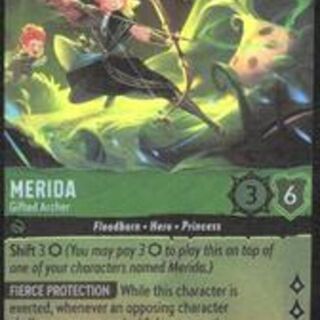 Disney Lorcana: Wilds Unknown RARE FOIL Merida - Gifted Archer #89/204
