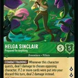Disney Lorcana: Wilds Unknown RARE Helga Sinclair - Prepared For Anything #93/204