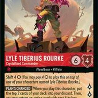 Disney Lorcana: Wilds Unknown RARE Lyle Tiberius Rourke - Crystallized Commander #103/204