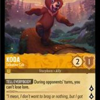 Disney Lorcana: Shimmering Skies RARE Koda - Talkative Cub #1/204